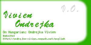 vivien ondrejka business card